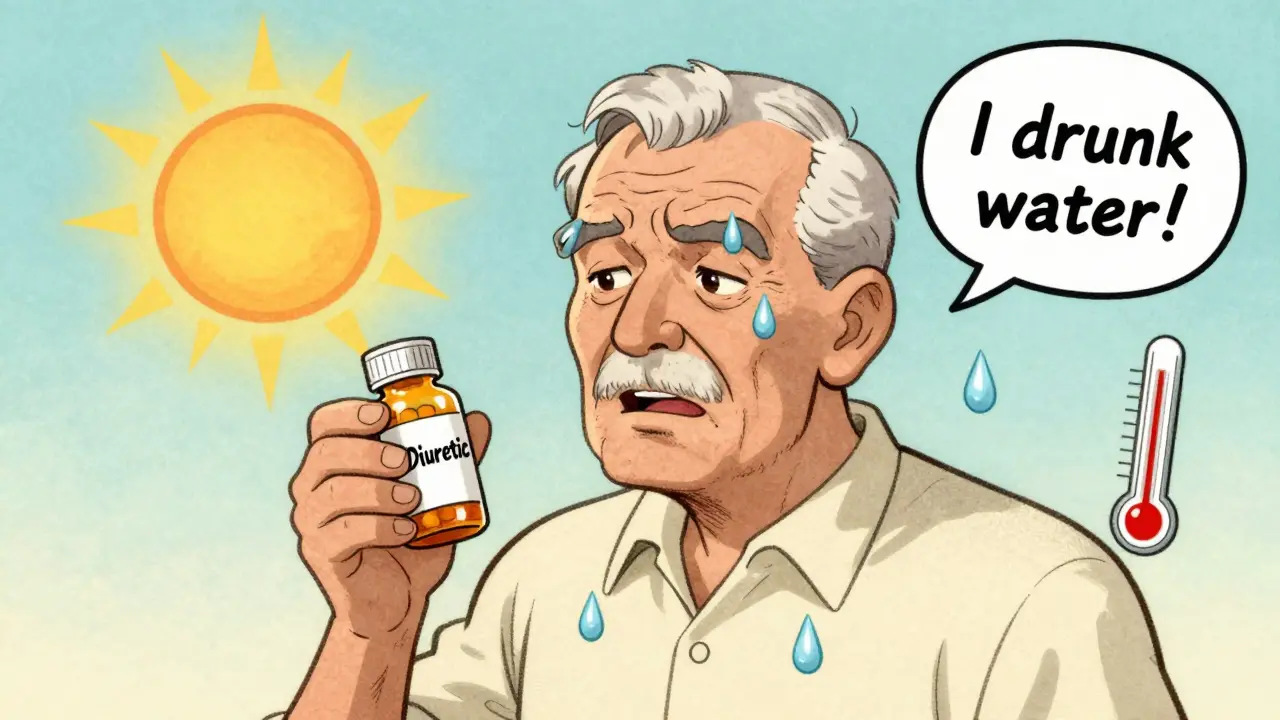 Heat Exposure Precautions with Diuretics and Anticholinergics: What You Need to Know