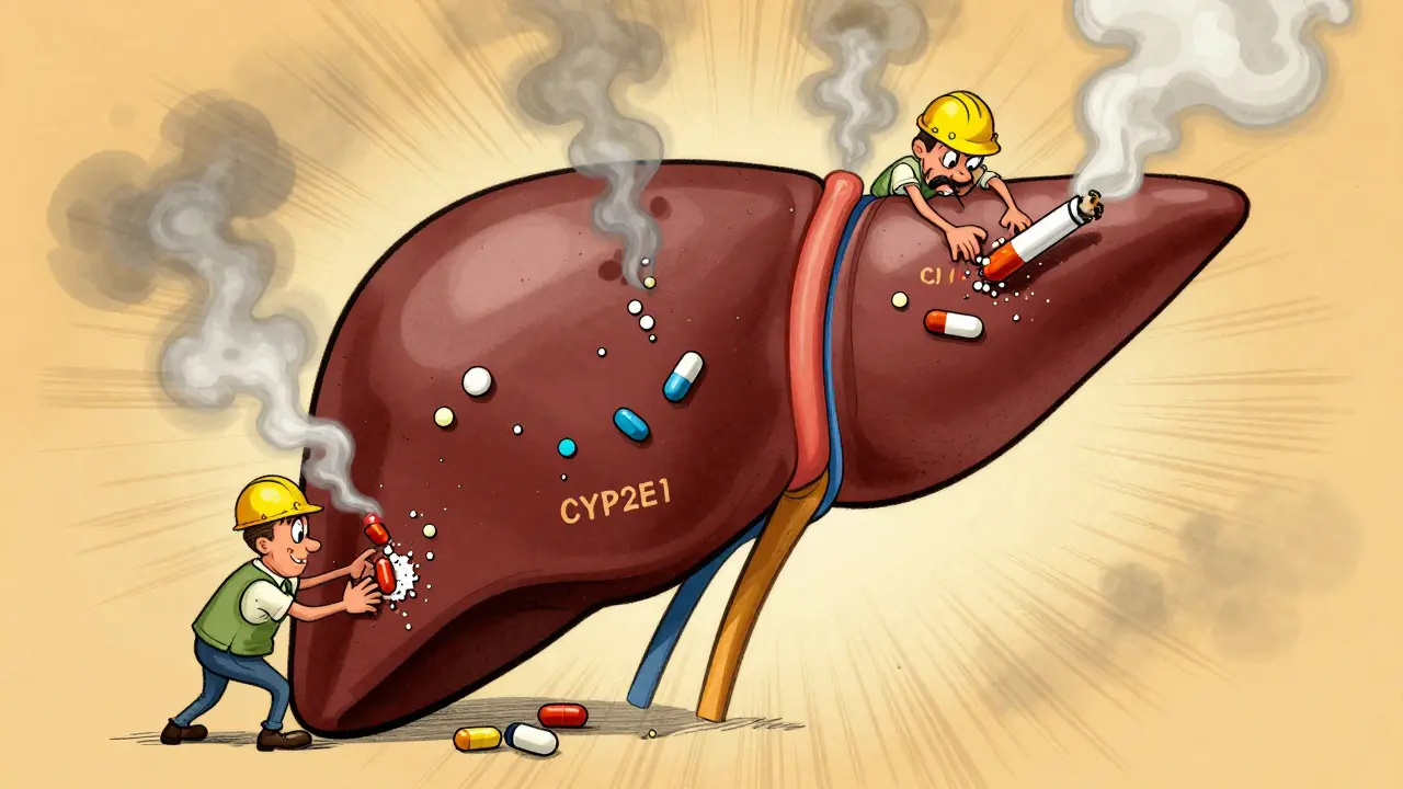 Smoking and Medications: How Cigarettes Alter Drug Levels Through Enzyme Induction