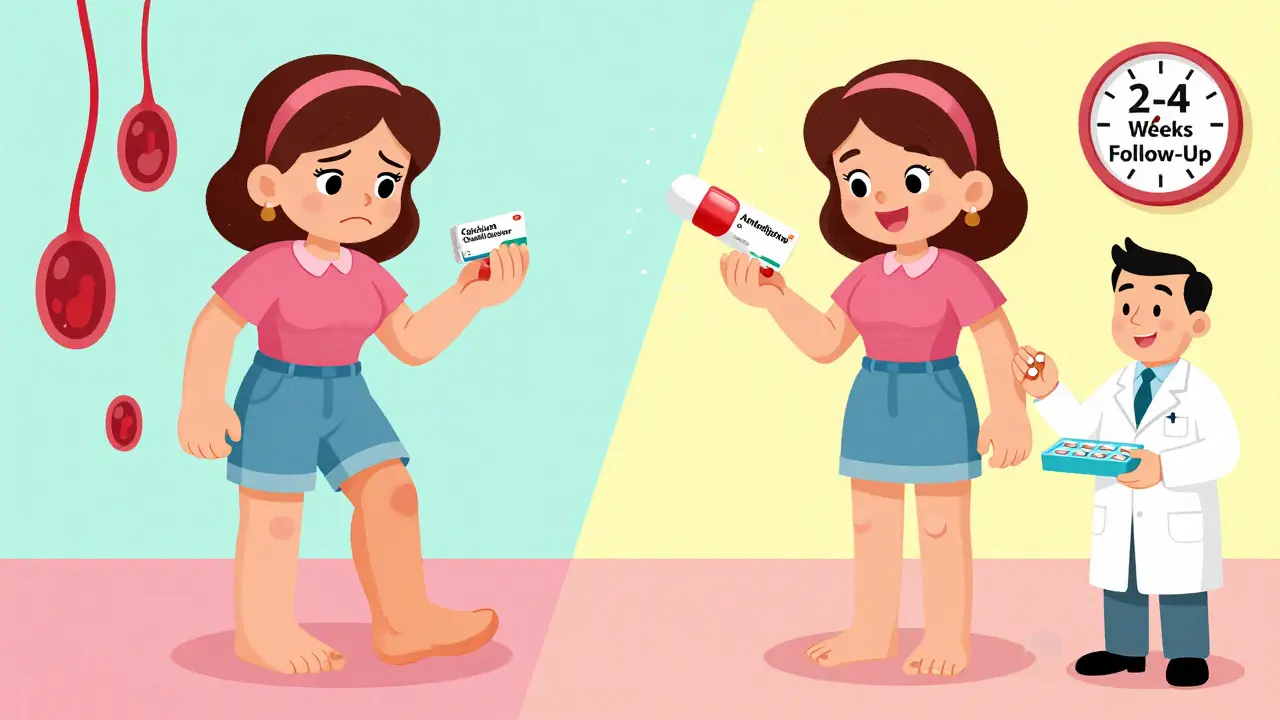 Woman smiling after switching to combination blood pressure pill