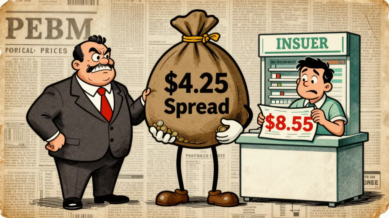 Greedy PBM figure pockets difference between insurer payment and pharmacy cost