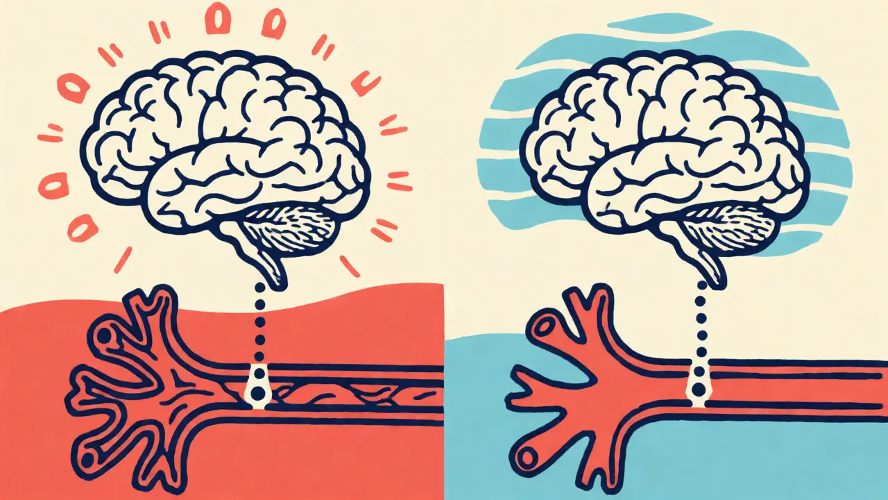Diagram comparing stroke risks associated with different hormonal contraceptives